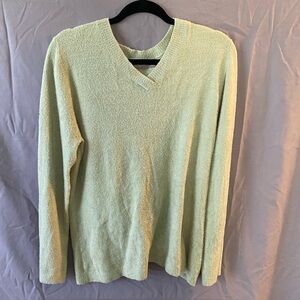 croft & barrow Light Mint Green V-Neck Sweater